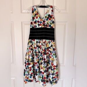 Colorful Polka Dot Halter Dress